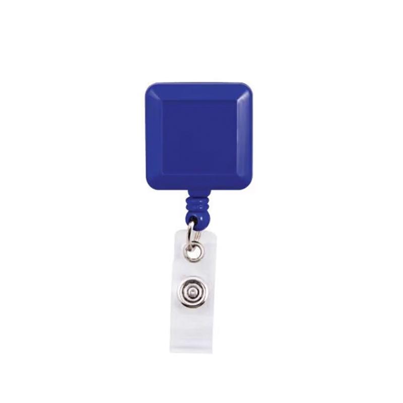 Dark Blue Plastic Square Reel Badge